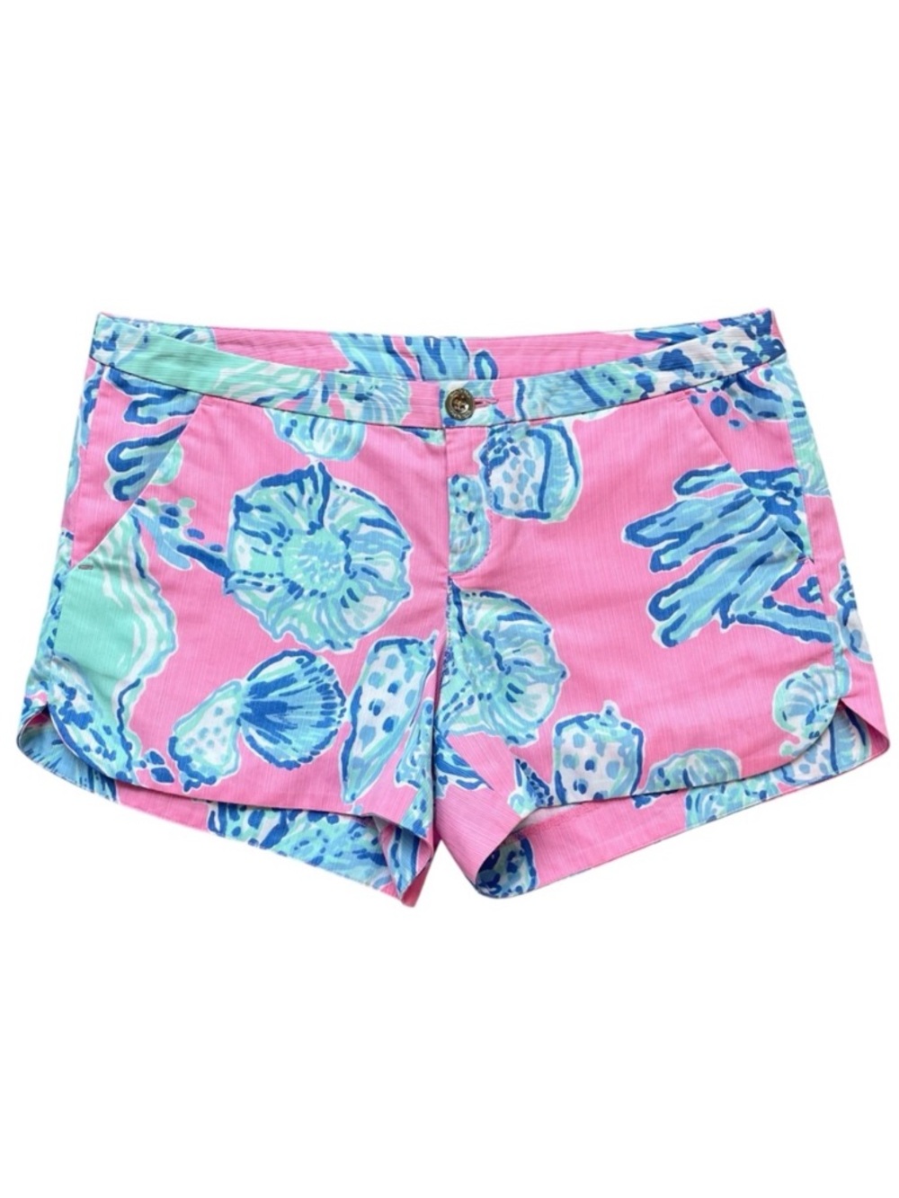 🩷 Lilly Pulitzer 4” Adie Shorts in Pink Pout Barefoot Princess 🩵